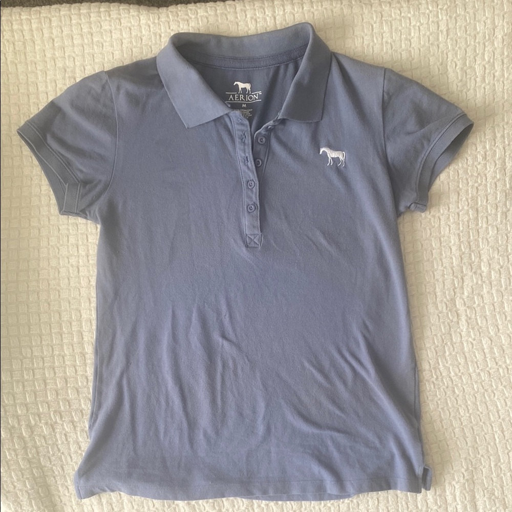 Aerin Gray Polo Short Sleeve Classic Design